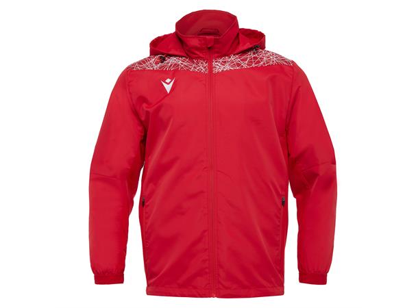 Lahti Showerjacket RØD/HVIT L Vann- og vindavstøtende jakke - Unisex 