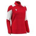 Chantico 1/4 Zip Top Wmn RED/WHT XL Teknisk treningsgenser til dame