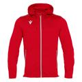 Freyr Hoody Full Zip Top RED L Overtrekksjakke - Unisex